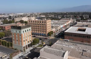 Afternoon sunlight shines on the historic city center of downtown Salinas, California, USA – Salinas, cheap car insurance in California