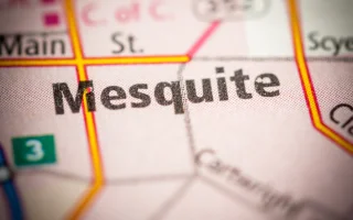 Mesquite, Texas, USA on a map – Mesquite, cheap car insurance in Texas