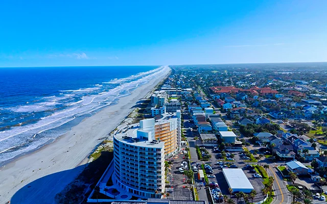 Flight over Jacksonville Beach, Florida – Jacksonville, cheap car insurance in Florida